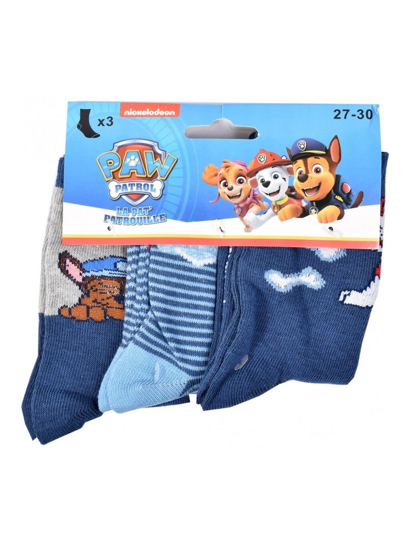 Chaussettes Pack Garçon PAT PATROUILLE - Pack de 9 Bleu Bleu marine Gris - Kiabi