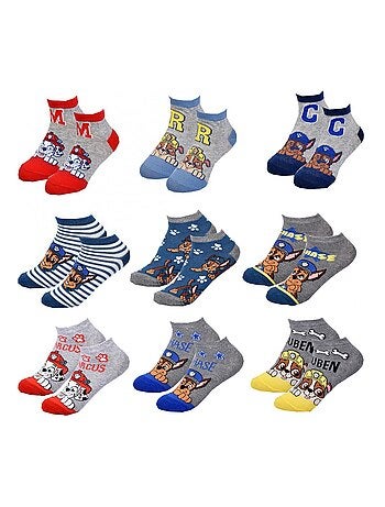 Chaussettes Pack Garçon PAT PATROUILLE - Pack de 9