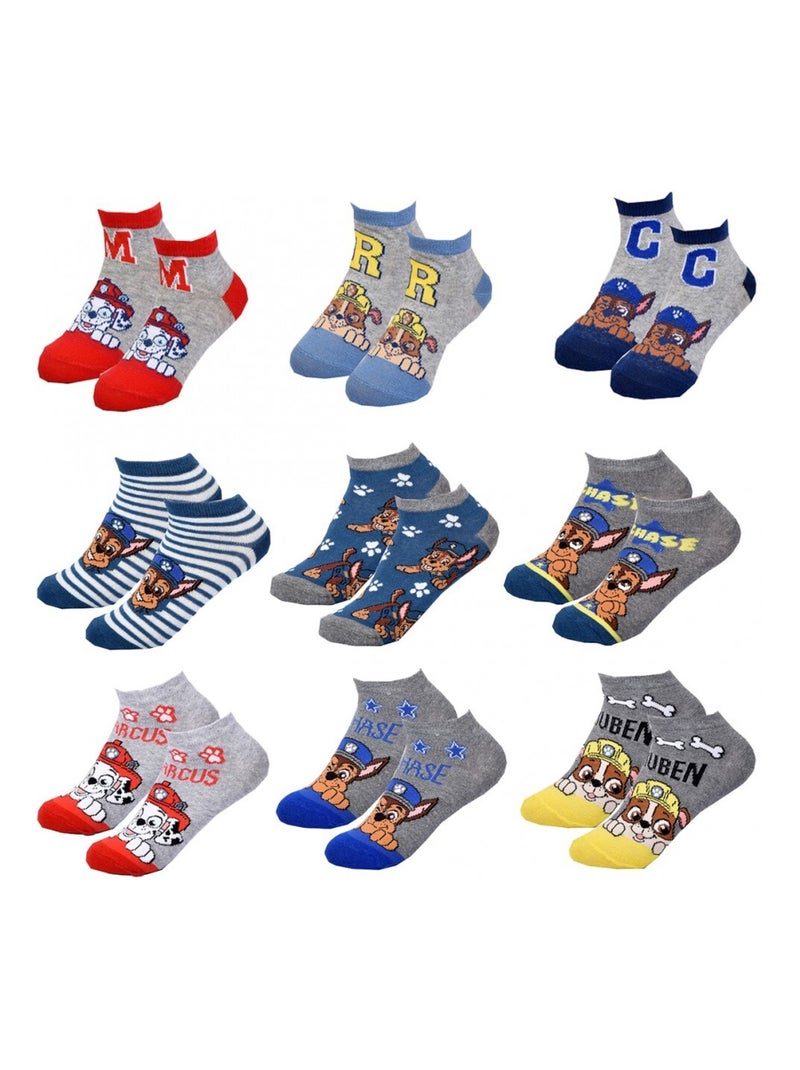 Chaussettes Pack Garçon PAT PATROUILLE - Pack de 9 Gris Multicolore Gris - Kiabi