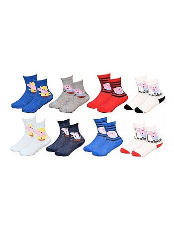 Chaussettes Pack Garçon PEPPA PIG - Pack de 8