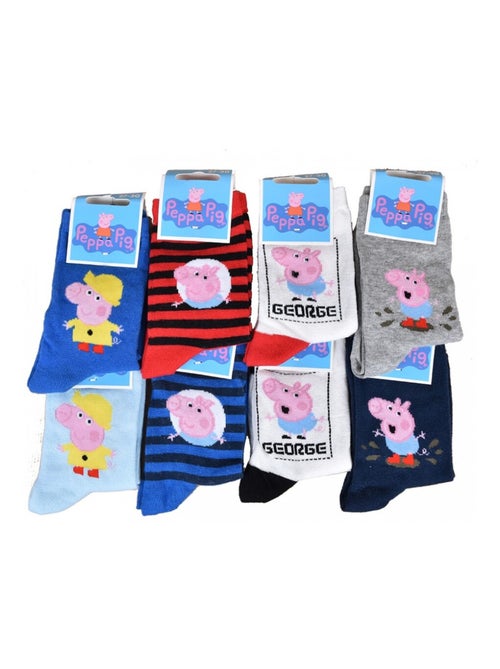 Chaussettes Pack Garçon PEPPA PIG - Pack de 8 - Kiabi