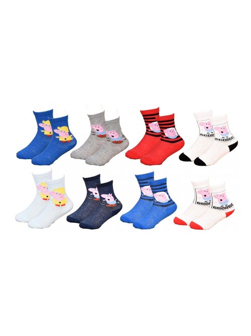Chaussettes Pack Garçon PEPPA PIG - Pack de 9 - Kiabi