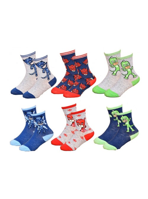 Chaussettes Pack Garçon PYJAMASQUE - Pack de 6 - Kiabi