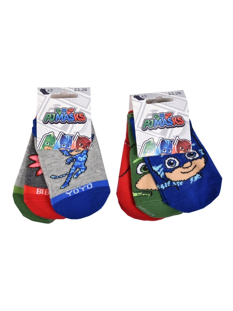 Chaussettes Pack Garçon PYJAMASQUE - Pack de 6 Gris Multicolore Bleu - Kiabi
