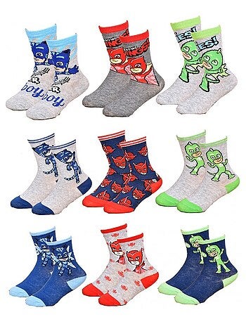 Chaussettes Pack Garçon PYJAMASQUE - Pack de 9