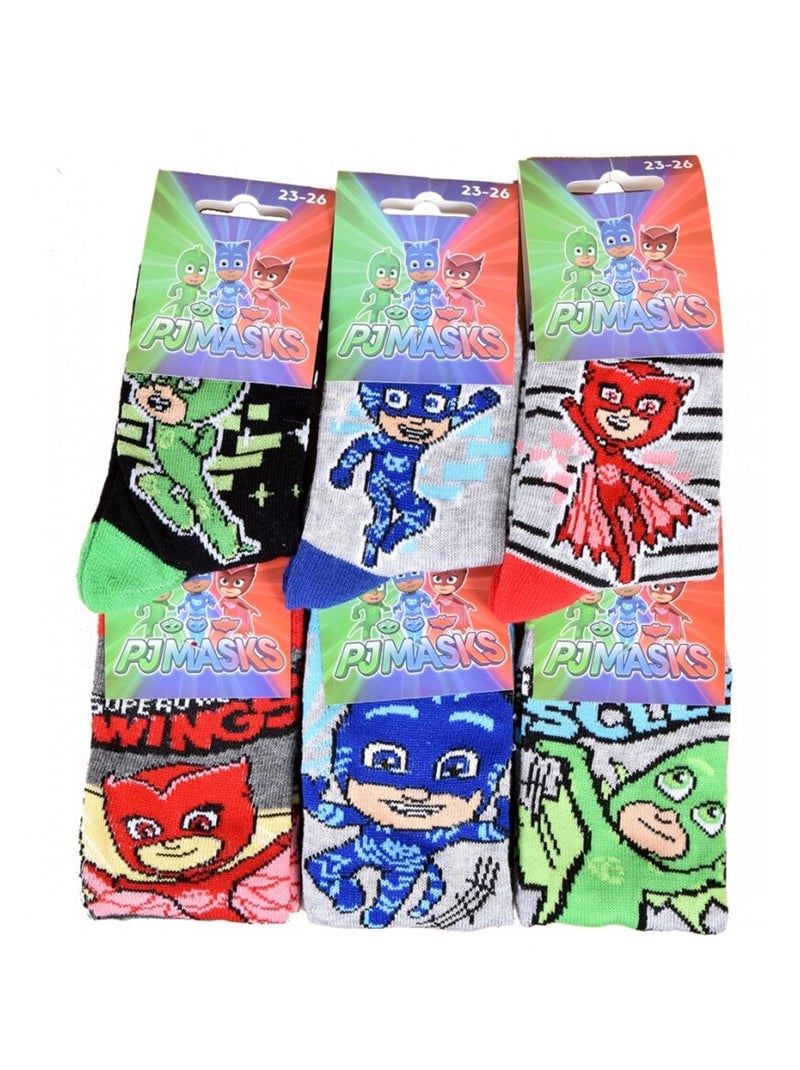Chaussettes Pack Garçon PYJAMASQUE - Pack de 9 Bleu Gris clair Blanc - Kiabi