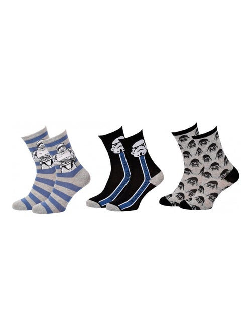 Chaussettes Pack Garçon STAR WARS - Pack de 3 - Kiabi Chaussettes Pack Garçon STAR WARS - Pack de 3 - Kiabi