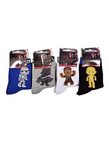 Chaussettes Pack Garçon STAR WARS - Pack de 4