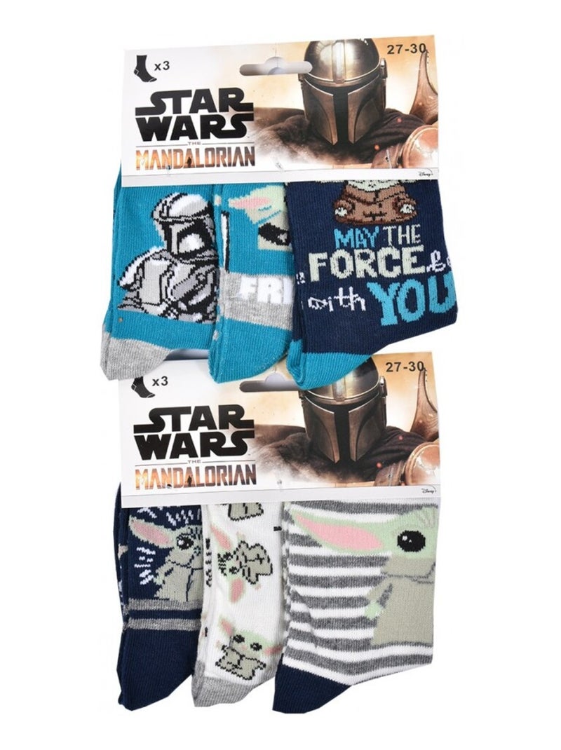 Chaussettes Pack Garçon STAR WARS - Pack de 6 Bleu Gris clair Bleu - Kiabi