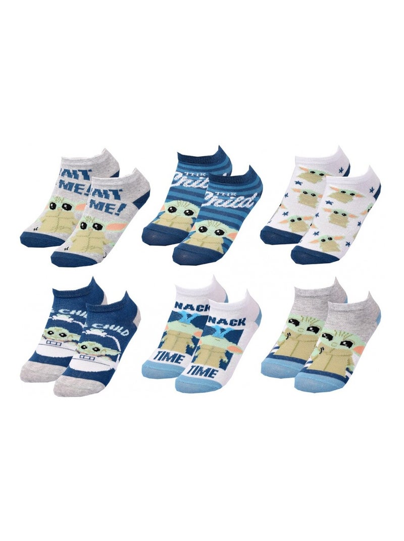 Chaussettes Pack Garçon STAR WARS - Pack de 6 Gris Vert clair Bleu - Kiabi