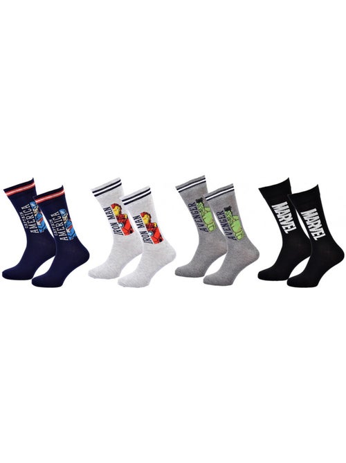 Chaussettes Pack HOMME AVENGERS - Pack de 8 - Kiabi