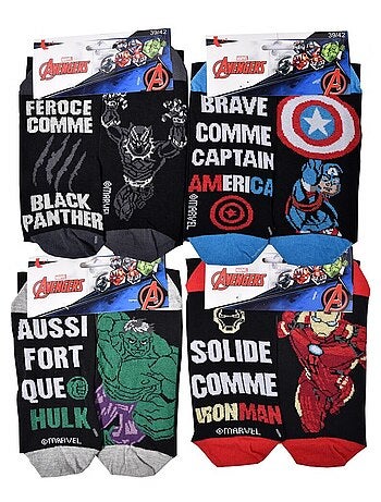 Chaussettes Pack HOMME AVENGERS - Pack de 9