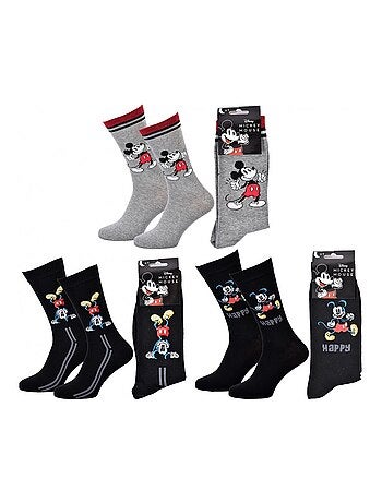 Chaussettes Pack Homme DISNEY MICKEY MOUSE - Pack de 3