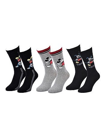 Chaussettes Pack Homme DISNEY MICKEY MOUSE - Pack de 3