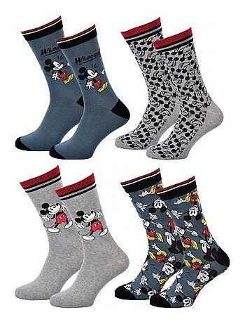 Chaussettes Pack Homme DISNEY MICKEY MOUSE - Pack de 4