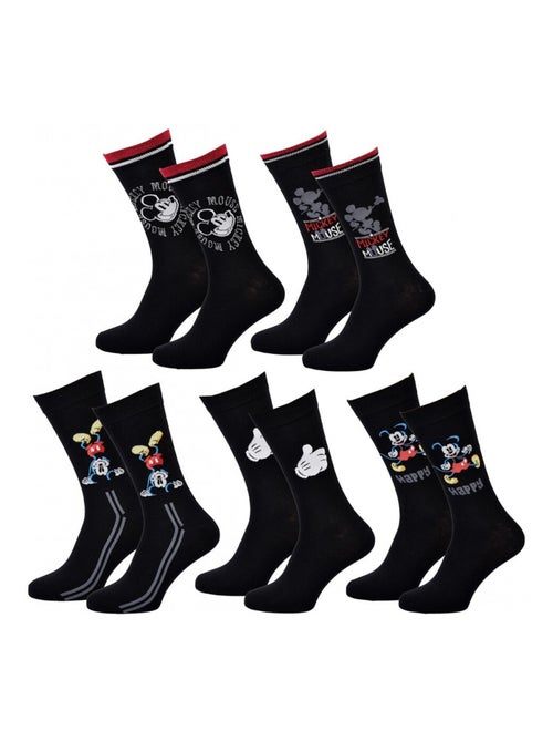 Chaussettes Pack Homme DISNEY MICKEY MOUSE - Pack de 5 - Kiabi