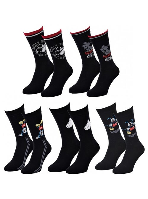 Chaussettes Pack Homme DISNEY MICKEY MOUSE - Pack de 5 - Kiabi