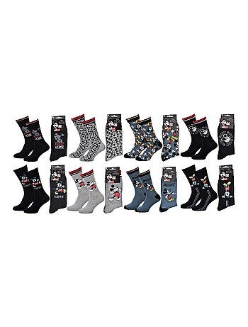 Chaussettes Pack Homme DISNEY MICKEY MOUSE - Pack de 8