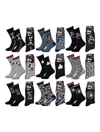 Chaussettes Pack Homme DISNEY MICKEY MOUSE - Pack de 9