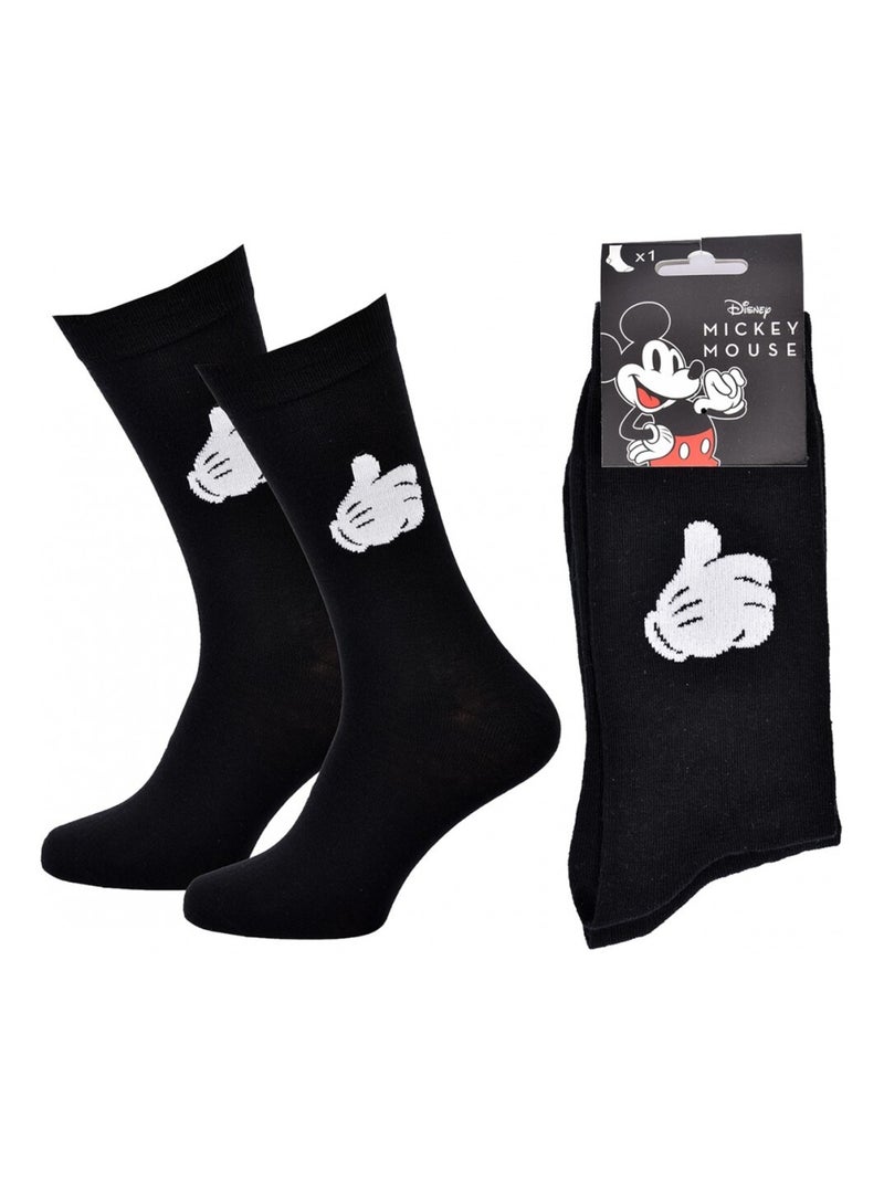 Chaussettes Pack Homme DISNEY MICKEY MOUSE Noir Blanc - Kiabi