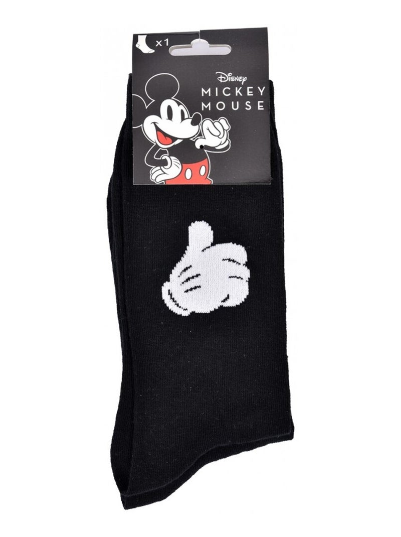 Chaussettes Pack Homme DISNEY MICKEY MOUSE Noir Blanc - Kiabi