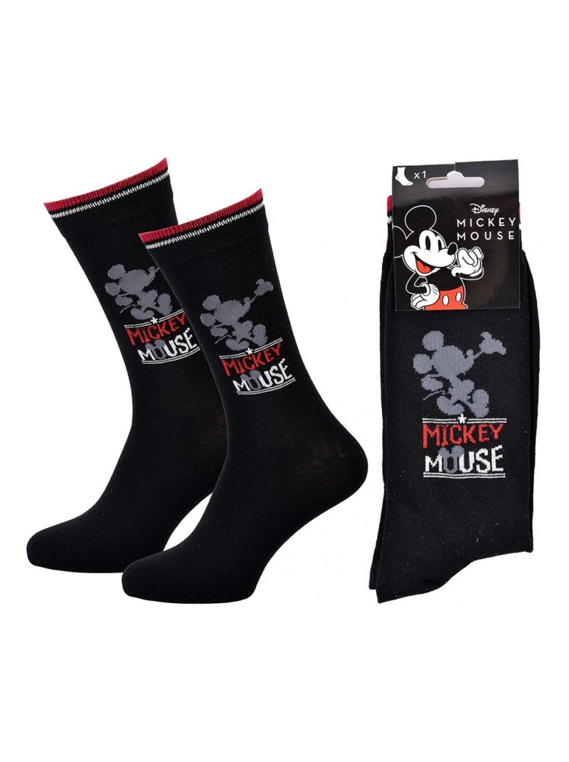 Chaussettes Pack Homme DISNEY MICKEY MOUSE Noir Gris Blanc Rouge - Kiabi