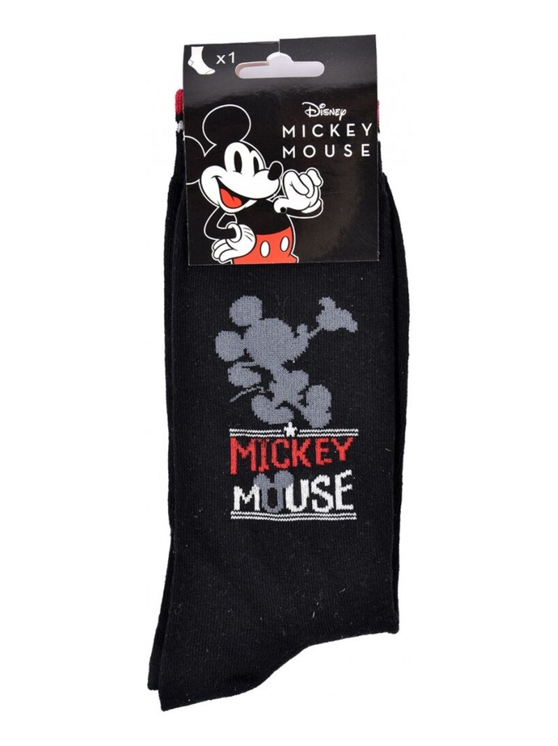 Chaussettes Pack Homme DISNEY MICKEY MOUSE Noir Gris Blanc Rouge - Kiabi