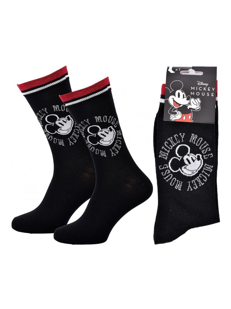 Chaussettes Pack Homme DISNEY MICKEY MOUSE Noir Noir - Kiabi