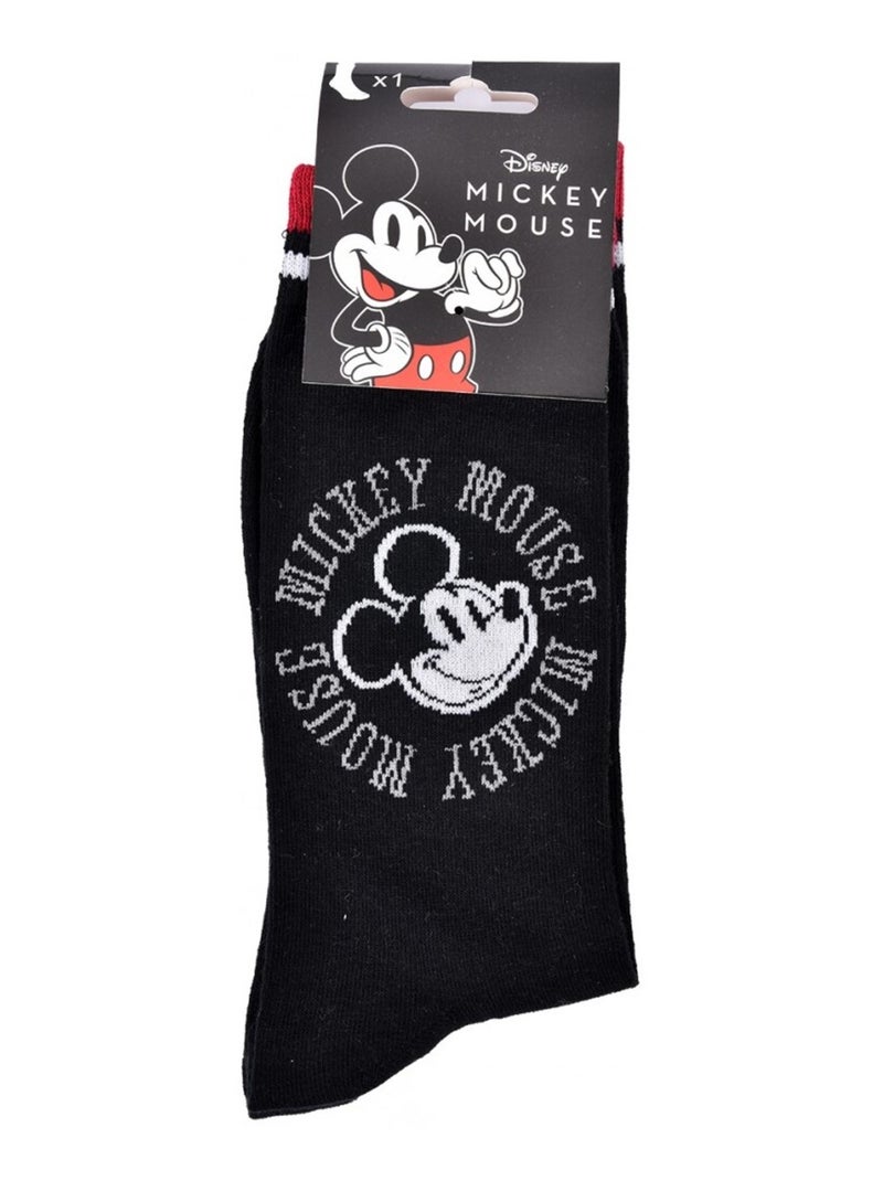 Chaussettes Pack Homme DISNEY MICKEY MOUSE Noir Noir - Kiabi
