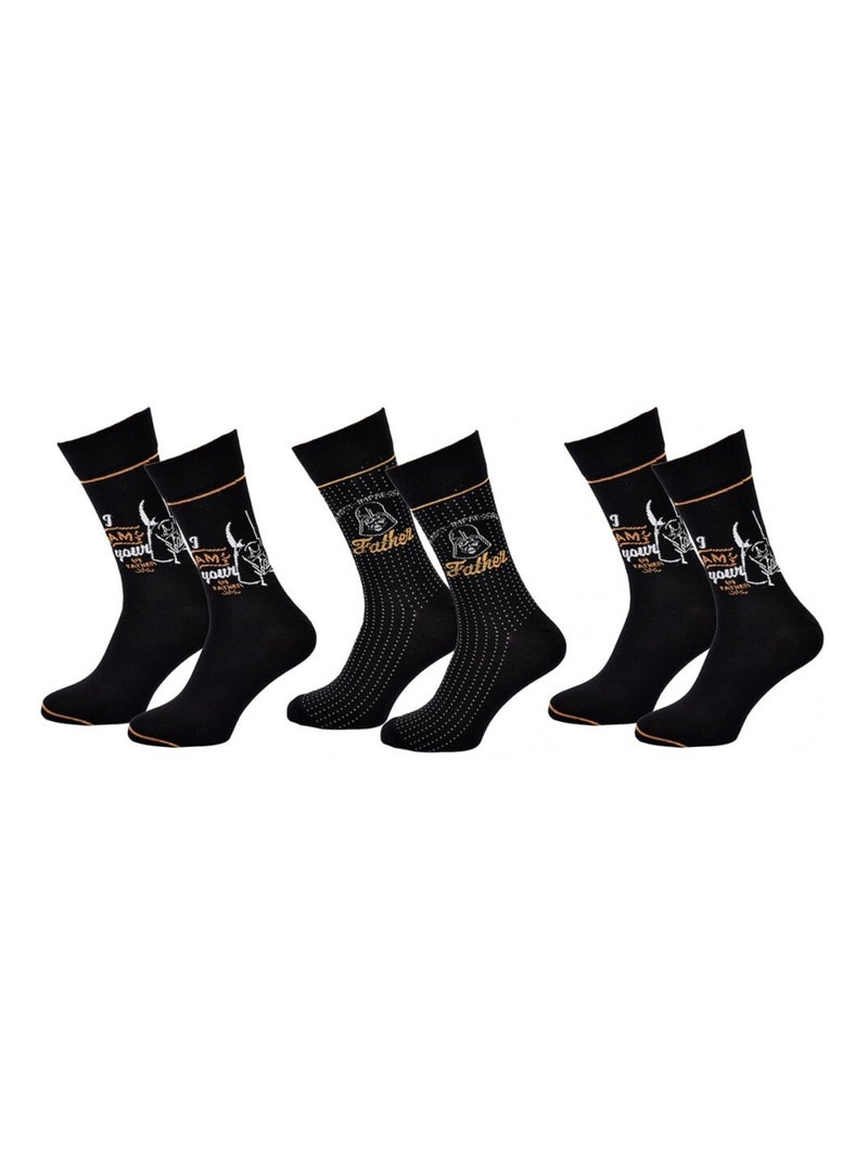 Chaussettes Pack Homme DISNEY STAR WARS - Pack de 3 Noir - Kiabi