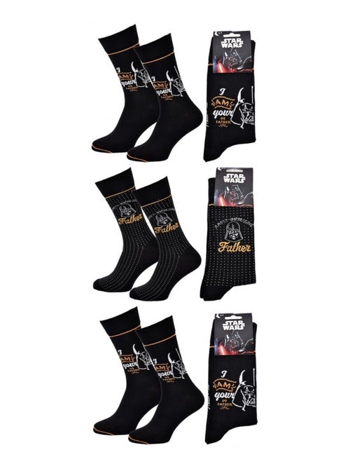Chaussettes Pack Homme DISNEY STAR WARS - Pack de 3 - Kiabi Chaussettes Pack Homme DISNEY STAR WARS - Pack de 3 - Kiabi
