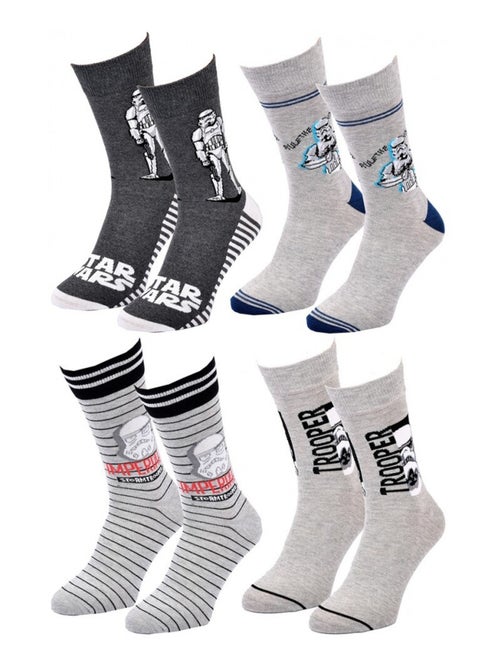 Chaussettes Pack Homme DISNEY STAR WARS - Pack de 4 - Kiabi