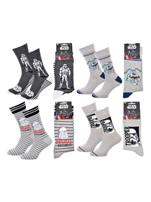 Chaussettes Pack Homme DISNEY STAR WARS - Pack de 4 - Kiabi