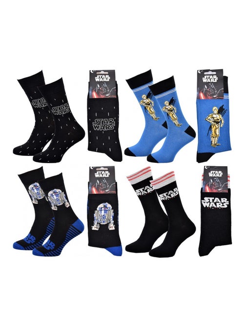 Chaussettes Pack Homme DISNEY STAR WARS - Pack de 4 - Kiabi