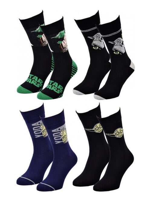 Chaussettes Pack Homme DISNEY STAR WARS - Pack de 4 - Kiabi Chaussettes Pack Homme DISNEY STAR WARS - Pack de 4 - Kiabi