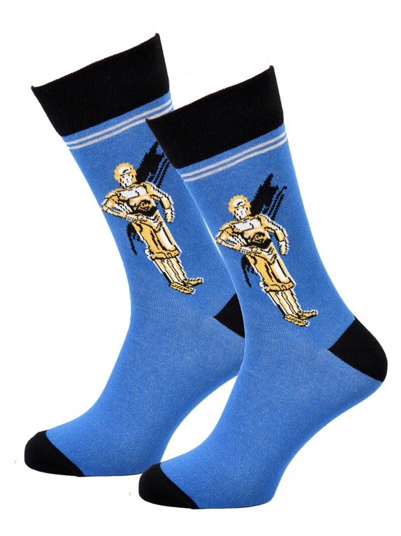 Chaussettes Pack Homme DISNEY STAR WARS Bleu Noir - Kiabi