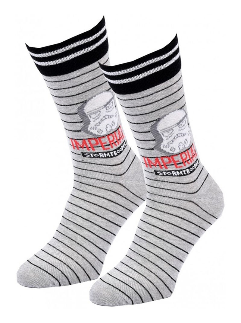 Chaussettes Pack Homme DISNEY STAR WARS Gris - Kiabi