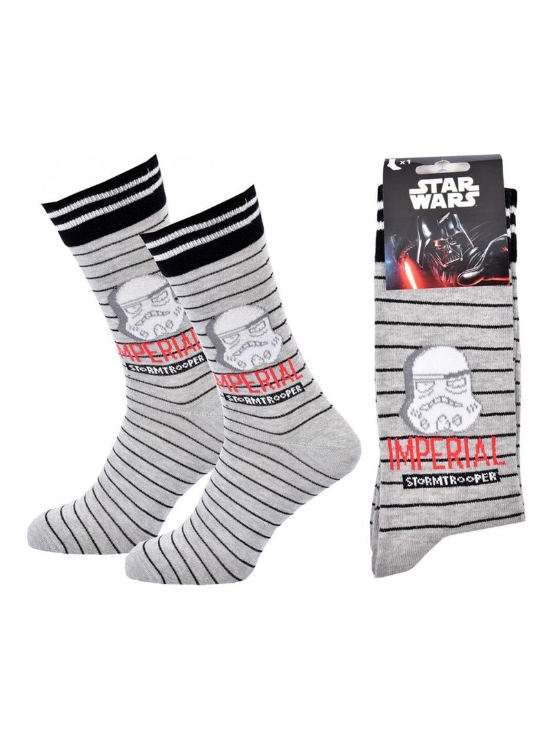 Chaussettes Pack Homme DISNEY STAR WARS Gris - Kiabi