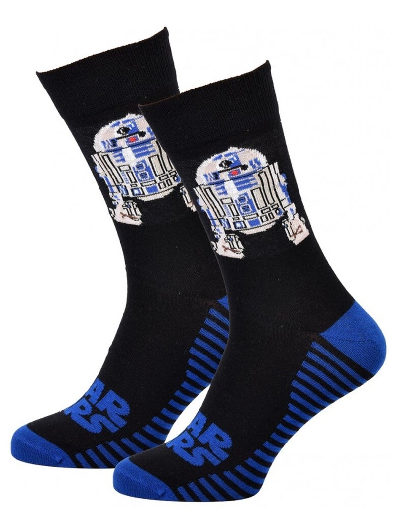 Chaussettes Pack Homme DISNEY STAR WARS Noir Bleu Blanc - Kiabi
