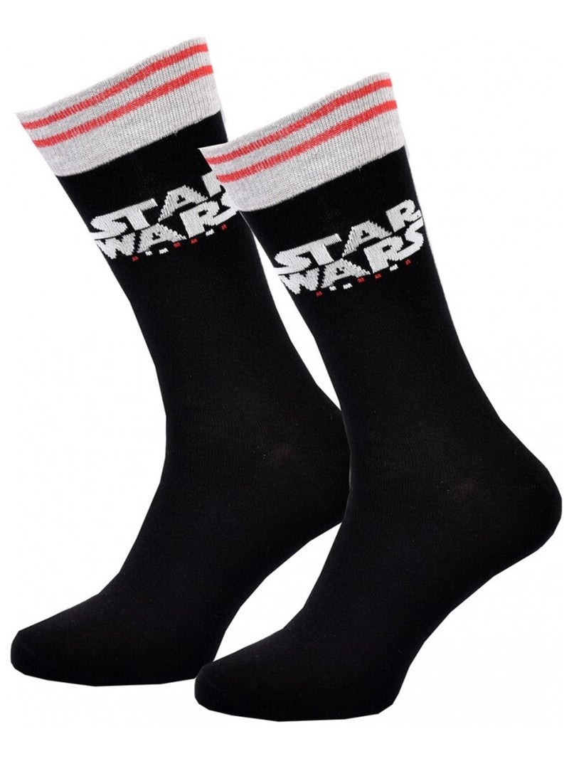 Chaussettes Pack Homme DISNEY STAR WARS Noir Gris Blanc Rouge - Kiabi