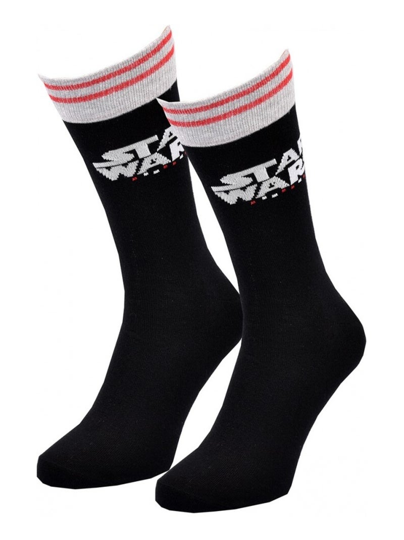 Chaussettes Pack Homme DISNEY STAR WARS Noir Gris Blanc Rouge - Kiabi