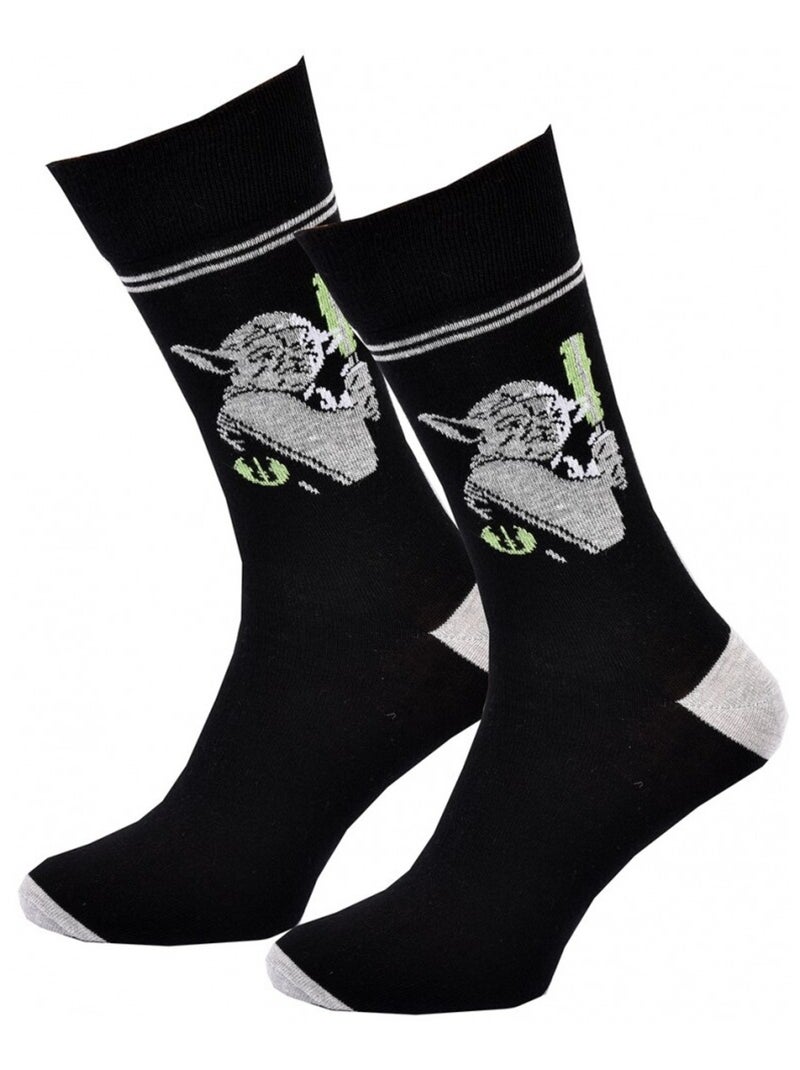 Chaussettes Pack Homme DISNEY STAR WARS Noir Gris clair - Kiabi
