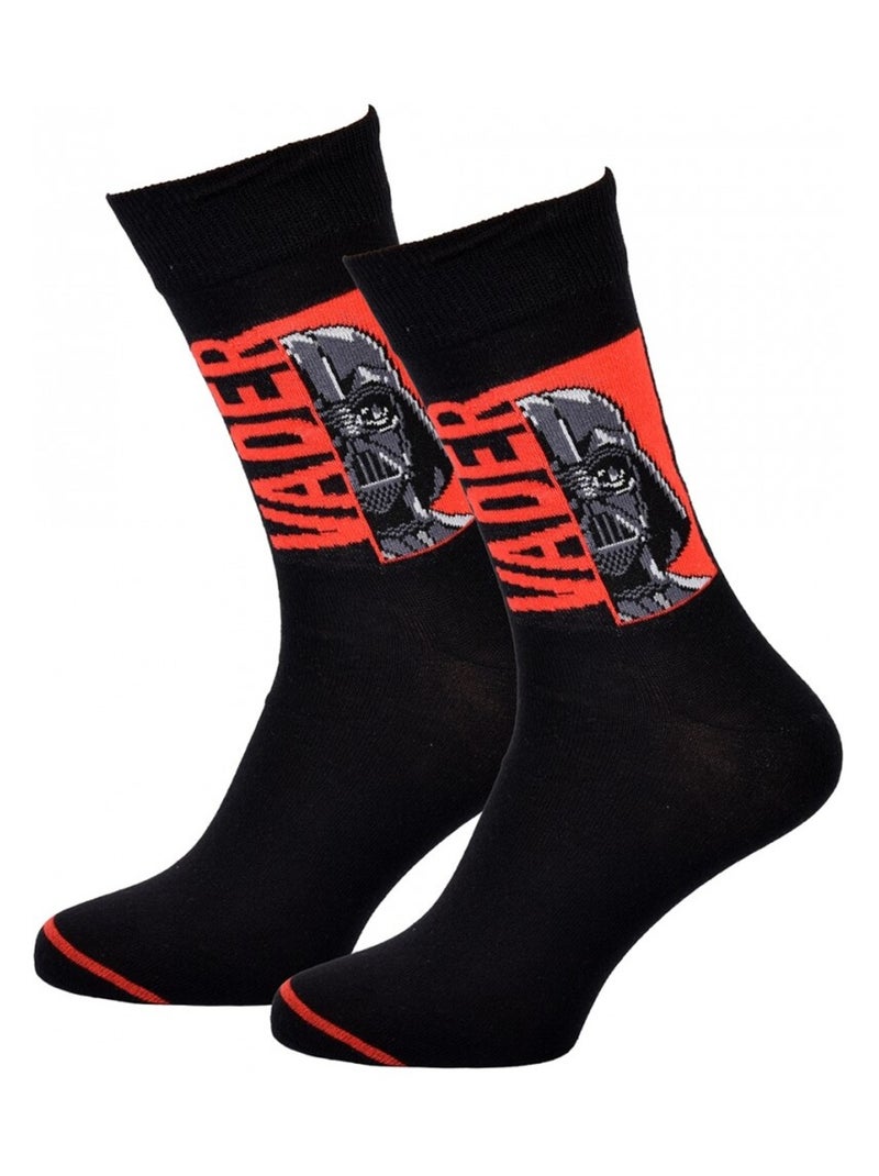 Chaussettes Pack Homme DISNEY STAR WARS Noir Rouge - Kiabi