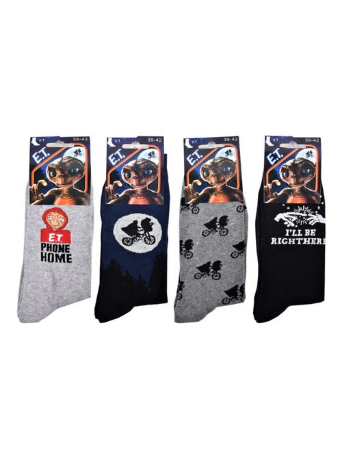 Chaussettes Pack HOMME E.T L'EXTRATERRESTRE - Pack de 4 - Kiabi