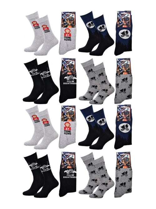 Chaussettes Pack HOMME E.T L'EXTRATERRESTRE - Pack de 8 - Kiabi