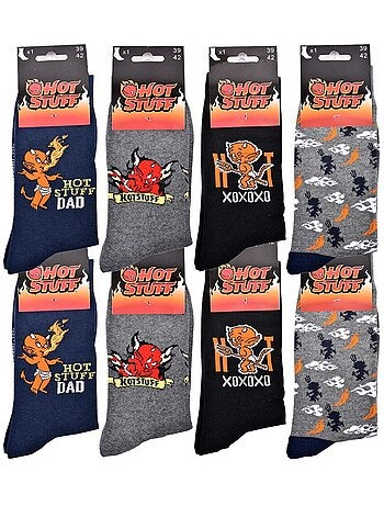 Chaussettes Pack HOMME HOT STUFF - Pack de 8