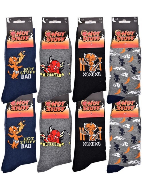 Chaussettes Pack HOMME HOT STUFF - Pack de 8 - Kiabi