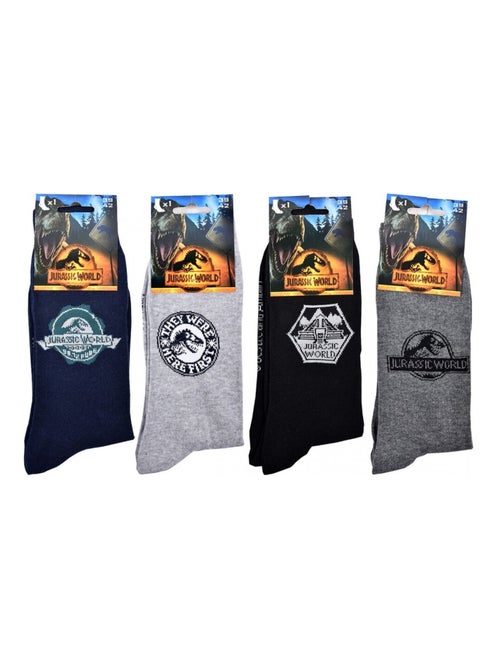 Chaussettes Pack HOMME JURASSIC WORLD - Pack de 4 - Kiabi