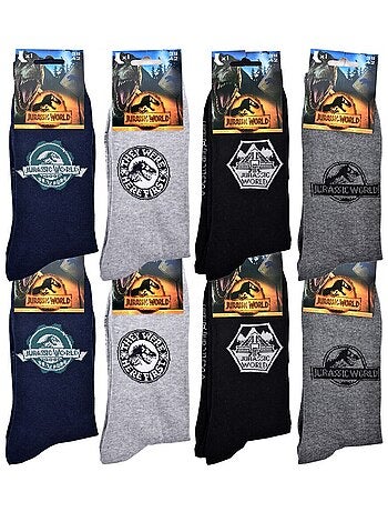 Chaussettes Pack HOMME JURASSIC WORLD - Pack de 8