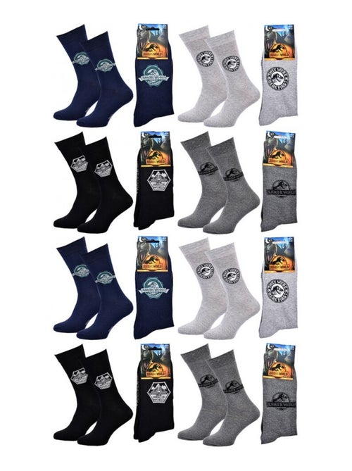 Chaussettes Pack HOMME JURASSIC WORLD - Pack de 8 - Kiabi
